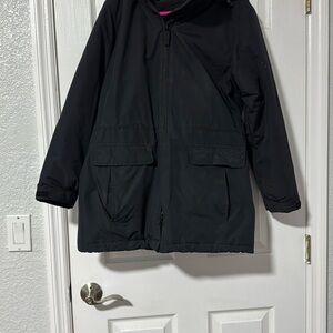 Lands' End Charcoal Fleece Jacket